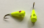 Fisherbeck Panfish, Bluegill and Crappie Jig #8 - Chartreuse with Red Eye