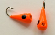 Fisherbeck Panfish, Bluegill and Crappie Jig #8 hook - Bright Orange with Black Eye